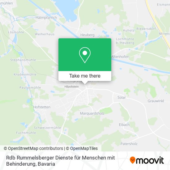 Rdb Rummelsberger Dienste für Menschen mit Behinderung map