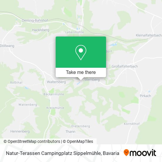 Natur-Terassen Campingplatz Sippelmühle map