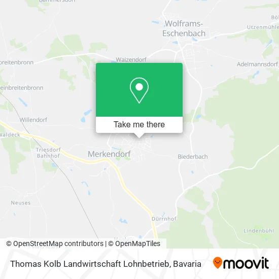 Карта Thomas Kolb Landwirtschaft Lohnbetrieb