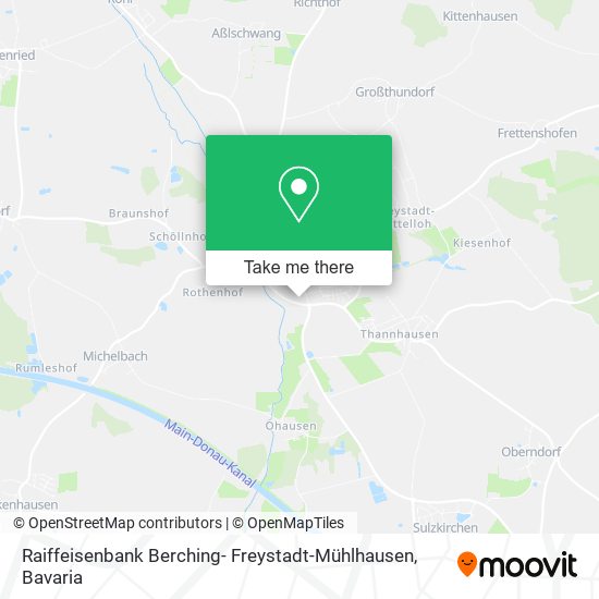 Raiffeisenbank Berching- Freystadt-Mühlhausen map