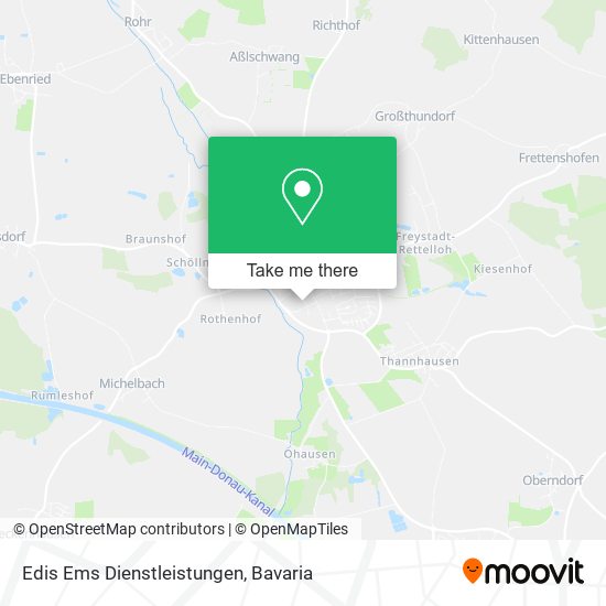 Edis Ems Dienstleistungen map