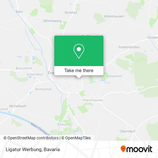 Ligatur Werbung map