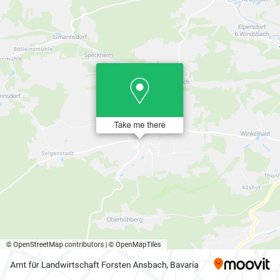 Amt für Landwirtschaft Forsten Ansbach map