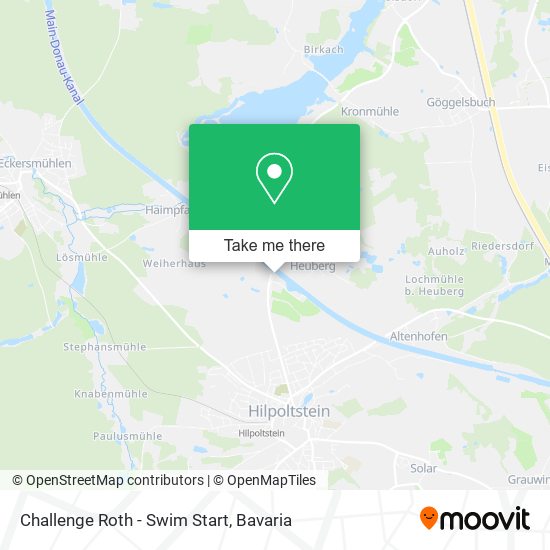 Challenge Roth - Swim Start map