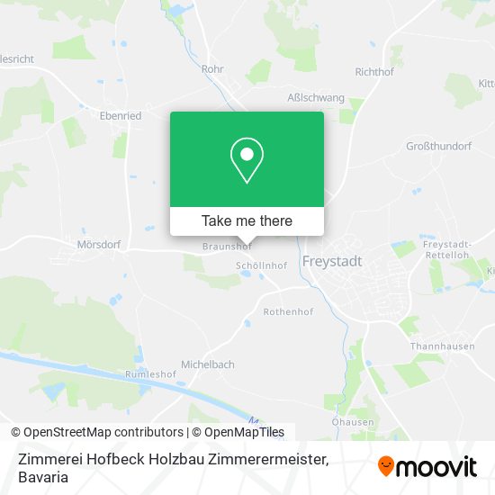Zimmerei Hofbeck Holzbau Zimmerermeister map