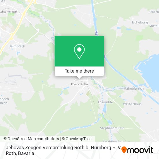 Jehovas Zeugen Versammlung Roth b. Nürnberg E. V. Roth map