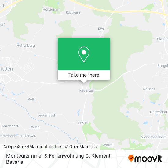 Карта Monteurzimmer & Ferienwohnung G. Klement