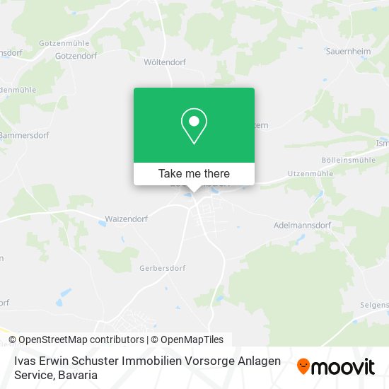 Карта Ivas Erwin Schuster Immobilien Vorsorge Anlagen Service