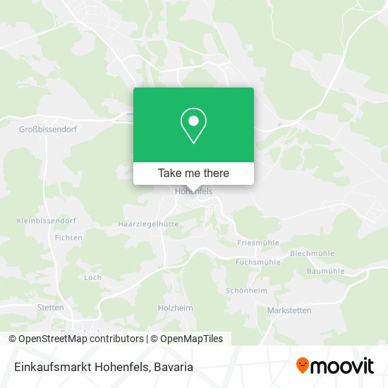 Einkaufsmarkt Hohenfels map