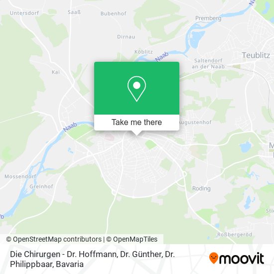 Die Chirurgen - Dr. Hoffmann, Dr. Günther, Dr. Philippbaar map