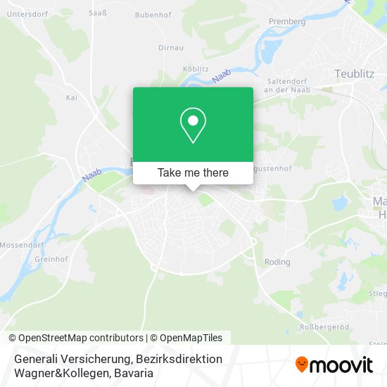 Generali Versicherung, Bezirksdirektion Wagner&Kollegen map