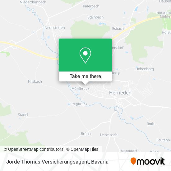 Jorde Thomas Versicherungsagent map