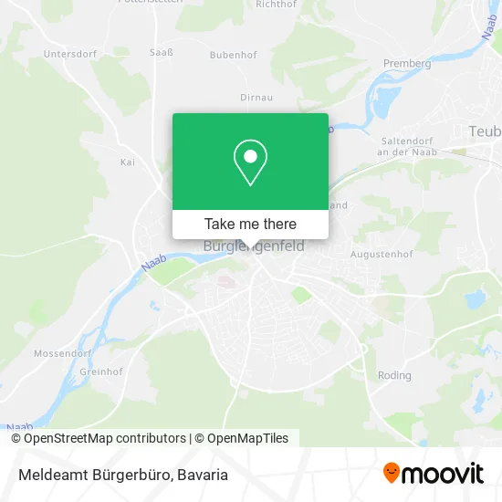 Карта Meldeamt Bürgerbüro