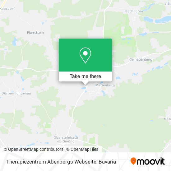 Карта Therapiezentrum Abenbergs Webseite