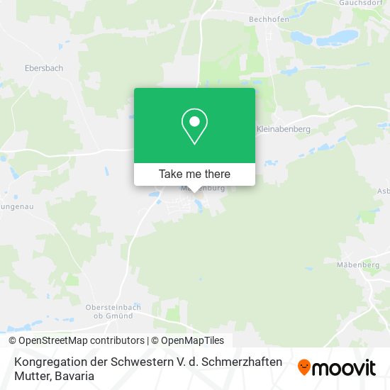 Карта Kongregation der Schwestern V. d. Schmerzhaften Mutter