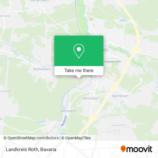 Карта Landkreis Roth