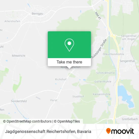 Карта Jagdgenossenschaft Reichertshofen