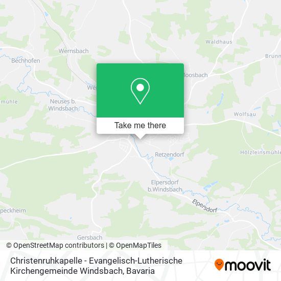 Christenruhkapelle - Evangelisch-Lutherische Kirchengemeinde Windsbach map