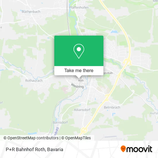 Карта P+R Bahnhof Roth