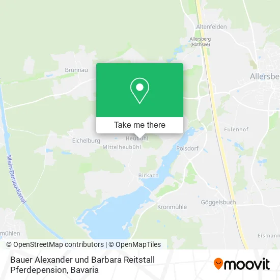 Карта Bauer Alexander und Barbara Reitstall Pferdepension