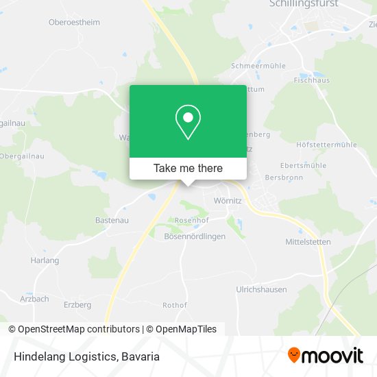 Hindelang Logistics map