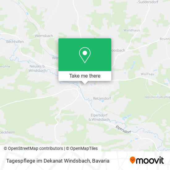 Tagespflege im Dekanat Windsbach map