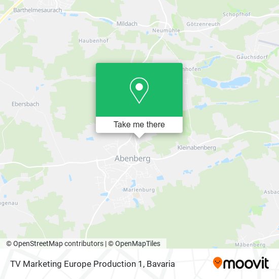 TV Marketing Europe Production 1 map