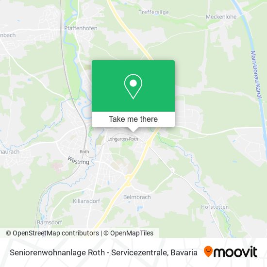 Seniorenwohnanlage Roth - Servicezentrale map