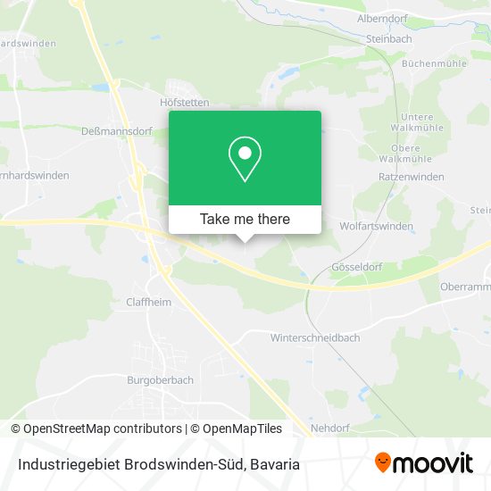 Industriegebiet Brodswinden-Süd map