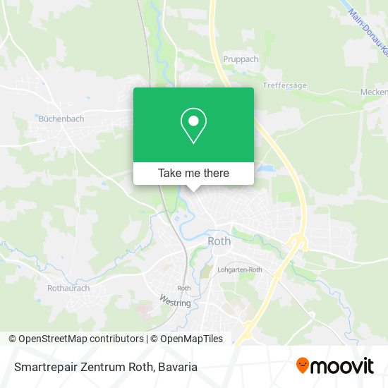 Smartrepair Zentrum Roth map