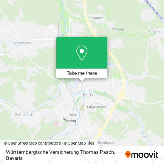 Württembergische Versicherung Thomas Pasch map