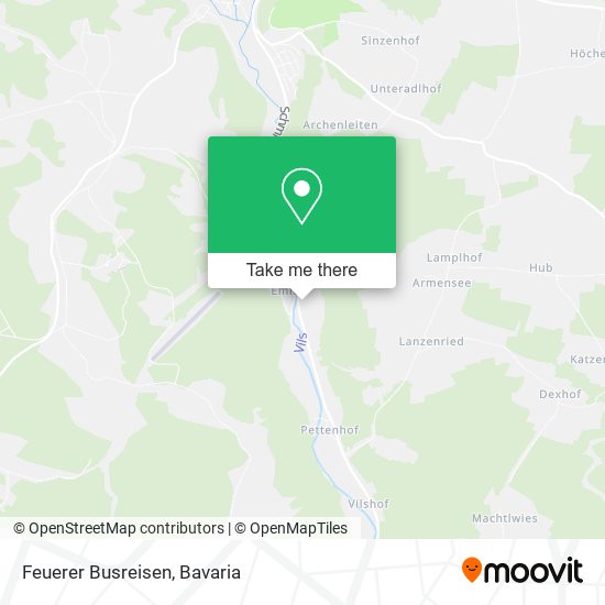 Карта Feuerer Busreisen