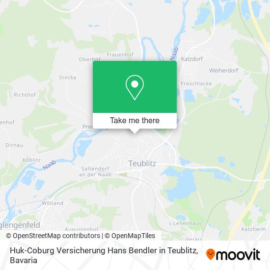 Huk-Coburg Versicherung Hans Bendler in Teublitz map