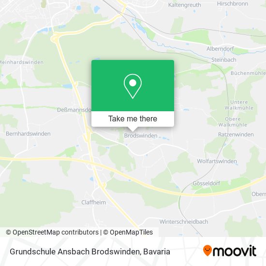 Grundschule Ansbach Brodswinden map