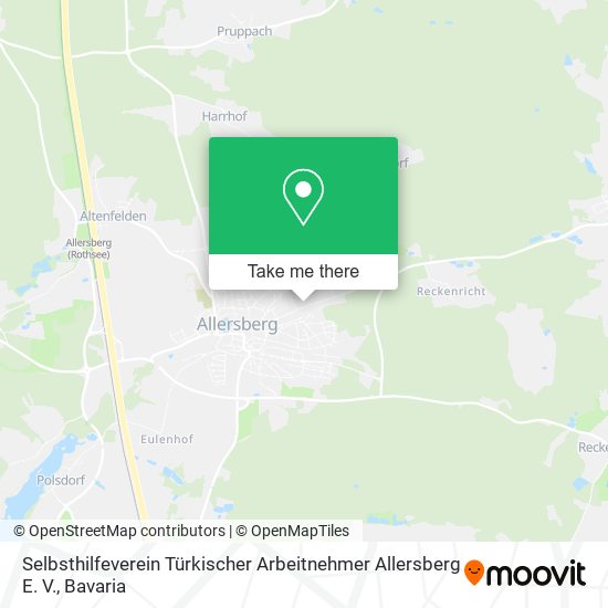 Карта Selbsthilfeverein Türkischer Arbeitnehmer Allersberg E. V.