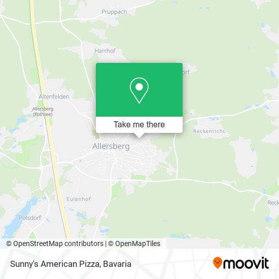 Sunny's American Pizza map