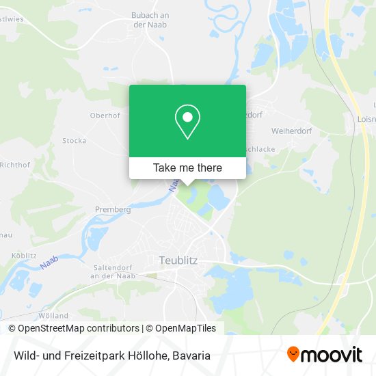 Карта Wild- und Freizeitpark Höllohe