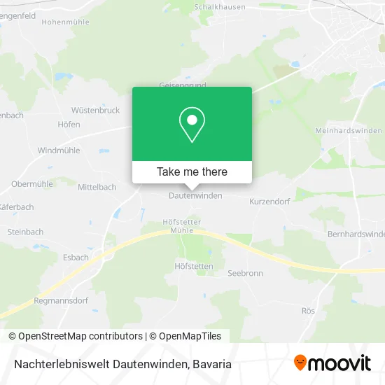 Карта Nachterlebniswelt Dautenwinden