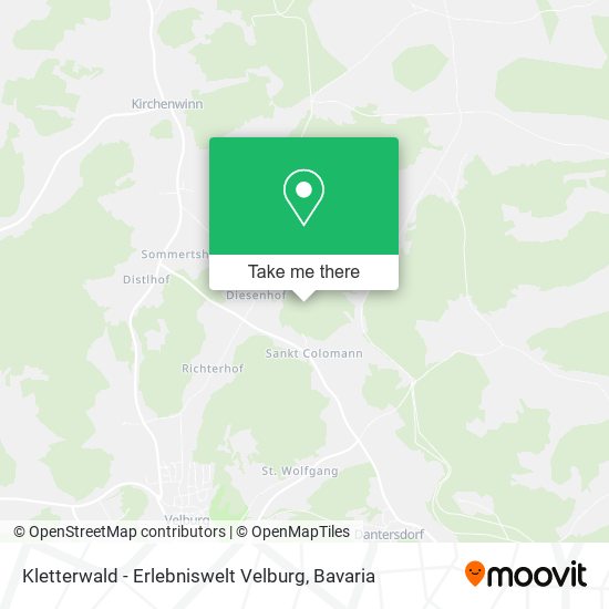 Kletterwald - Erlebniswelt Velburg map