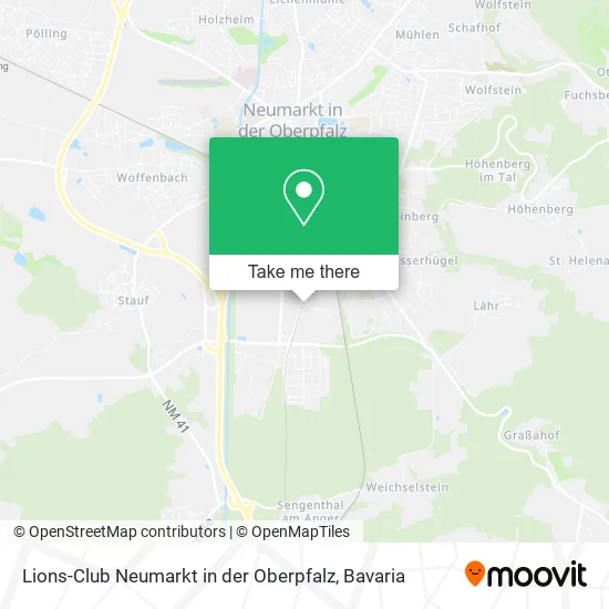 Карта Lions-Club Neumarkt in der Oberpfalz