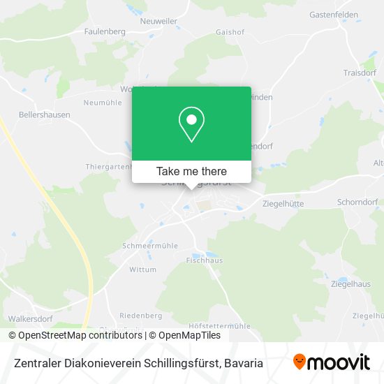 Zentraler Diakonieverein Schillingsfürst map