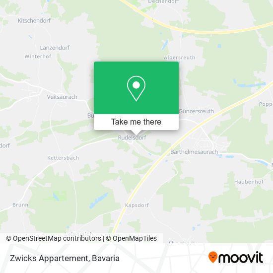 Zwicks Appartement map