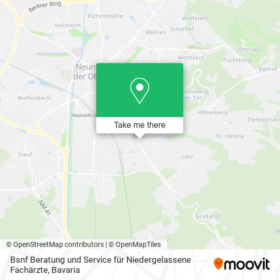 Bsnf Beratung und Service für Niedergelassene Fachärzte map