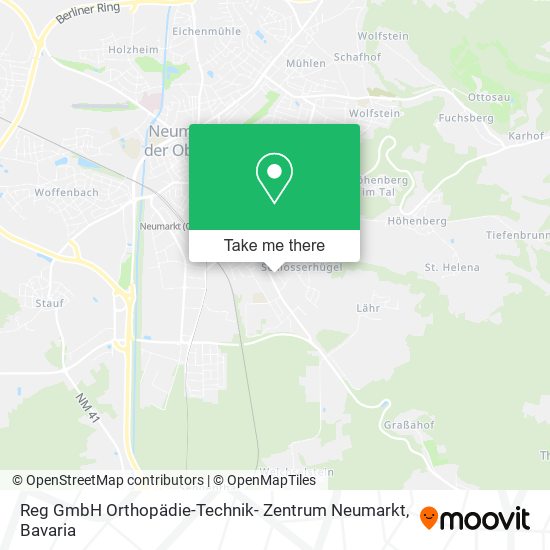 Карта Reg GmbH Orthopädie-Technik- Zentrum Neumarkt
