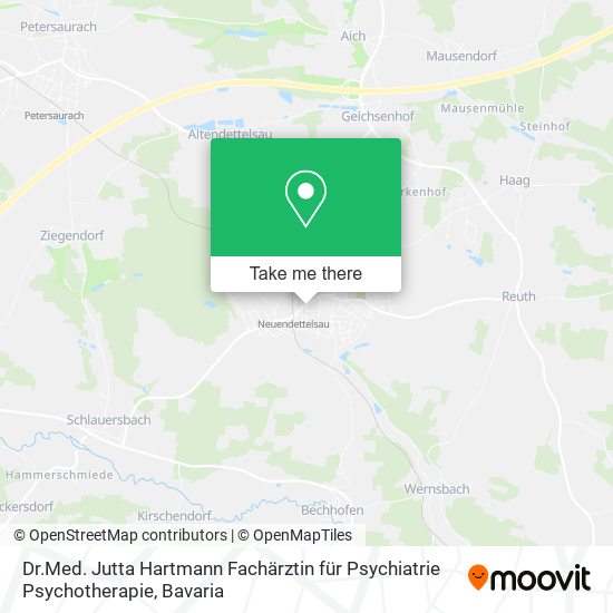 Dr.Med. Jutta Hartmann Fachärztin für Psychiatrie Psychotherapie map