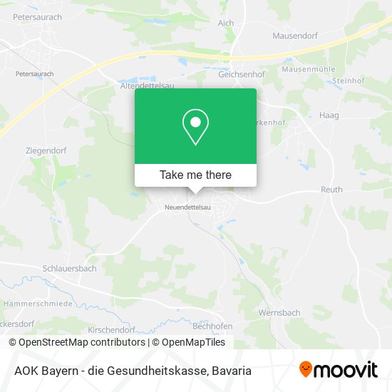 AOK Bayern - die Gesundheitskasse map