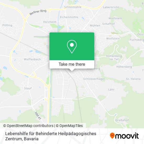 Карта Lebenshilfe für Behinderte Heilpädagogisches Zentrum
