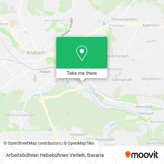 Arbeitsbühnen Hebebühnen Verleih map