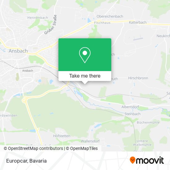 Europcar map