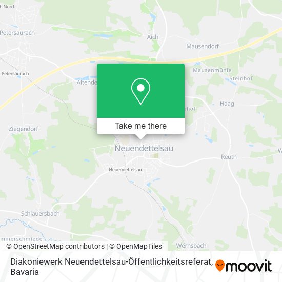 Diakoniewerk Neuendettelsau-Öffentlichkeitsreferat map